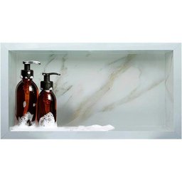 Nicho em Porcelanato Branco Calacata Ouro 60x32cm - 2