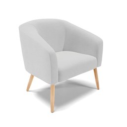 Cadeira Sala de Jantar Pé Palito Natural Stella Linho D03 - D'Rossi Cor Cinza - 1