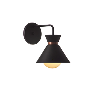 Arandela Interno Retro Dubai Alumínio Decorações: Cor Preto
