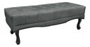 Ver imagem 2 de Recamier Villach Estofado 1.95 para Cama Casal Veludo Cinza Bz Home Decor
