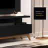 Rack com Painel para Sala Televisão até 55 Polegadas - Mod.2029:Preto - 4