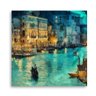 Quadro decorativo 60x60 Veneza Abstrato Paisagem em Tecido - 4