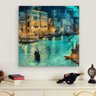 Quadro decorativo 60x60 Veneza Abstrato Paisagem em Tecido - 3