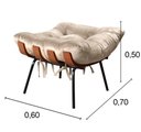 Ver imagem 3 de Puff Costela Cor:Suede Bege 080