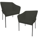 Ver imagem 1 de Kit 2 Cadeiras para Sala de Jantar Estar Living Olívia L02 Linho Verde Musgo - Lyam Decor