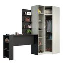 Ver imagem 7 de Guarda Roupa Prateleiras E Bancada Com Painel Crema Com PTx