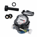 Ver imagem 1 de Hidrômetro Unijato 3m³/h 1/2 polegada x115mm - Pré Equipado com Conjunto de Conexão - Com