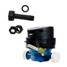 Hidrômetro Unijato 3m³/h 1/2 polegada x115mm - Pré Equipado com Conjunto de Conexão - Com - 2