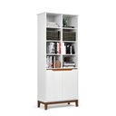 Ver imagem 5 de Livreiro Ej Flow Branco para Organização de Livros e Objetos com Design Moderno e Funcional