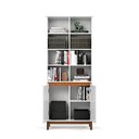 Ver imagem 3 de Livreiro Ej Flow Branco para Organização de Livros e Objetos com Design Moderno e Funcional
