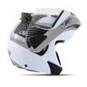Capacete Escamotiavel Moto Carbon VPro Jet 2 Branco Acessorios Motocicleta(VPRO JET2) Pro Tork V-PRO - 2