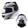 Capacete Escamotiavel Moto Carbon VPro Jet 2 Branco Acessorios Motocicleta(VPRO JET2) Pro Tork V-PRO - 1
