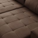 Ver imagem 6 de Sofá Retrátil Reclinável para Sala 3 Lugares 250cm Baruk F04 Veludo Marrom - Lyam Decor