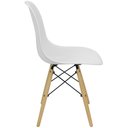 Ver imagem 4 de Kit 4 Cadeiras Colmeia Furadinha Heloisa Eloá Charles Eames Eiffel Base Madeira 