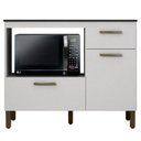 Ver imagem 2 de Balcão para Cooktop Ambiente Teresina Branco Fosco - Valdemóveis