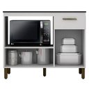 Ver imagem 4 de Balcão para Cooktop Ambiente Teresina Branco Fosco - Valdemóveis