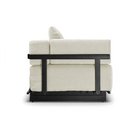 Ver imagem 4 de Sofá Cama 2 Lugares Living 200cm Base Industrial Sala Cherie Linho Bege K01 - D'Rossi