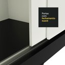 Ver imagem 2 de Guarda-roupa Casal Austin 4 Portas 3 Gavetas Preto