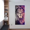 Quadro Decorativo Leão Moderno para Sala Hall 120x60 - 3