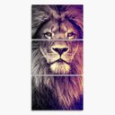 Ver imagem 5 de Quadro Decorativo Leão Moderno para Sala Hall 120x60