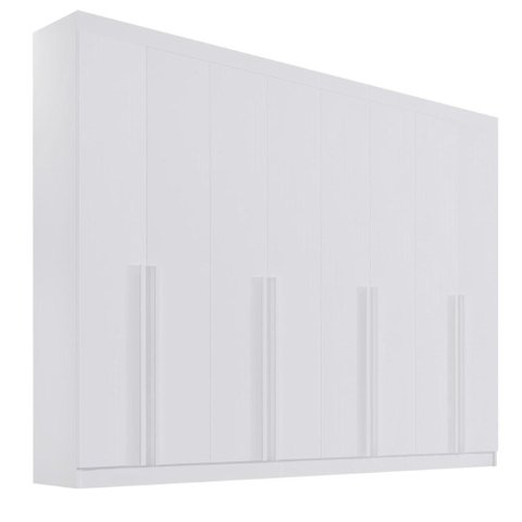 Guarda Roupa 8 Portas e 8 Gavetas Mdf Branco