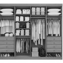 Ver imagem 2 de Guarda Roupa 8 Portas e 8 Gavetas Mdf Branco