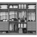 Ver imagem 3 de Guarda Roupa 8 Portas e 8 Gavetas Mdf Branco