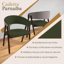 Ver imagem 2 de Cadeira Parnaíba Madeira Maciça Estofado em Linho Verde