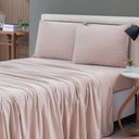 Ver imagem 2 de Jogo de Cama Lençol Sereno King em Malha Algodão 4 Peças - Bege