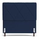 Ver imagem 5 de Cabeceira Cama Box Casal King Size Mel 195cm com Frame Suede Azul Marinho - Desk Design