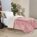 Ver imagem 3 de Coberdrom Casa Scarpa Apollo Solteiro Sherpa Manta Flannel Toque Lã de Carneiro - Rosa