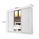 Ver imagem 4 de Guarda-roupa Casal com Espelho 3 Portas de Correr Lara Espresso Móveis