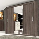 Ver imagem 2 de Guarda-Roupa Casal com Espelho 3 Portas de Correr Lara Espresso Móveis