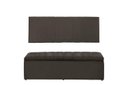Ver imagem 1 de Kit Cabeceira e Calçadeira Vitoria 158 cm Suede Marrom