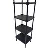 Estante de Plástico Modular Multiuso 5 Prateleiras 1 Torre Preta Montável 65 Kg Qualyplas 5 PRATELEI - 4