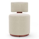 Ver imagem 4 de Kit 02 Puffs Decorativos Orgânicos Melis Bouclê Bege Couríssimo Ocre - Desk Design