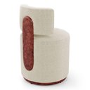 Ver imagem 5 de Kit 02 Puffs Decorativos Orgânicos Melis Bouclê Bege Couríssimo Ocre - Desk Design