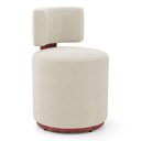 Ver imagem 3 de Kit 02 Puffs Decorativos Orgânicos Melis Bouclê Bege Couríssimo Ocre - Desk Design