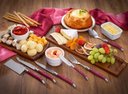 Ver imagem 3 de Conjunto de 6 GARFOS Laguiole LA TOUR Luxo com elegante bandeja de madeira - bordô