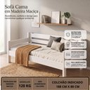 Ver imagem 2 de Sofa Cama Solteiro Madeira Maciça Classico Resistente