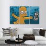 Quadro decorativo Bart Simpson e Dólar em Tecido - 2