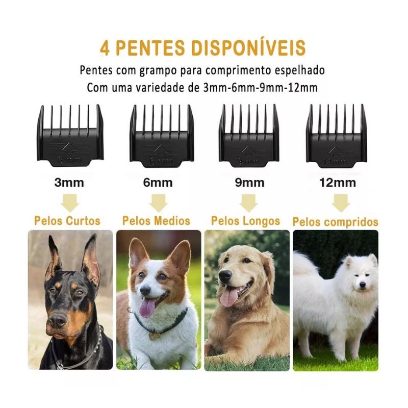 Maquina para Tosa Pet Cão e Gato - 7