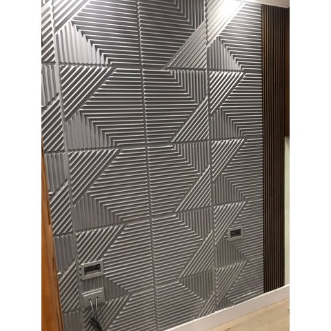 Kit 12 Placas Painéis Parede Revestimento 3m² 3d Pvc Modelo: Ripado