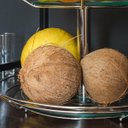 Ver mais imagens de Fruteira Dupla Redonda de Mesa Bancada Aramada Masutti 2 Andares Suporte para Frutas