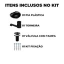Ver imagem 2 de Pia Lavatório Banheiro 4L + Torneira Preta