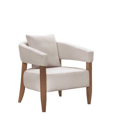 Poltrona Decorativa Valentina Pés Madeira Maciça