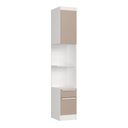 Ver imagem 1 de Módulo Mesa Cabeceira 2 Portas e 1 Gaveta Infinity Branco/Line/Duna