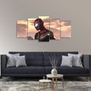 Ver imagem 5 de Quadro Mosaico 5 Peças Spider Man decorativo Homem Aranha