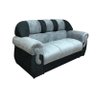 Sofá 3 Lugares Cinza com Preto 605/601 Corsa - 1