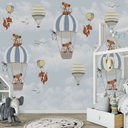 Ver imagem 4 de Papel de parede balãozinho menino infantil para quarto de bebê M² VR62